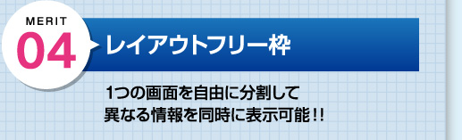 デジタルサイネージは用途に合わせて画面レイアウト変更可能！